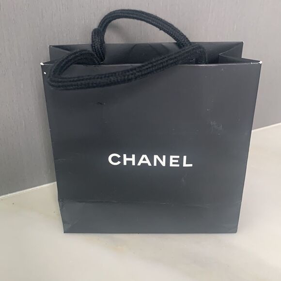 CHANEL Empty Small Shopping Bag – 5.5” x 5.5” x 2” with Extras - Picture 7 of 11